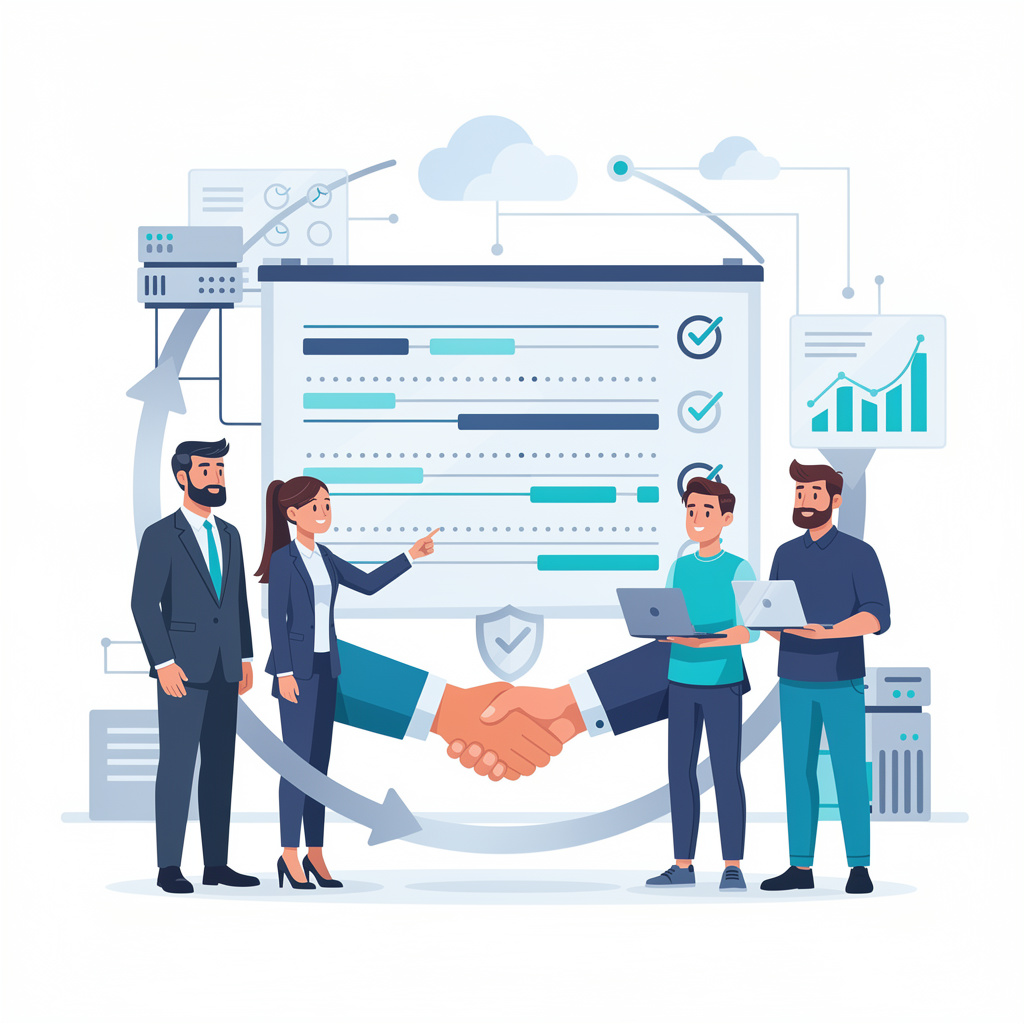 Ilustración de enfoque y valores